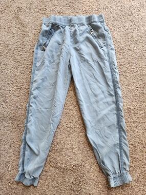 Light Blue Drawstring Jogger Pants